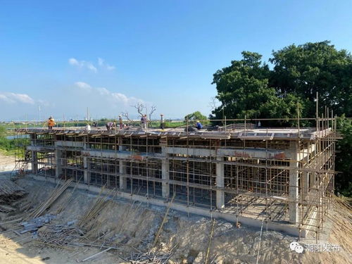 双节奋战施工一线，河溪污水处理厂厂区建设完成过半